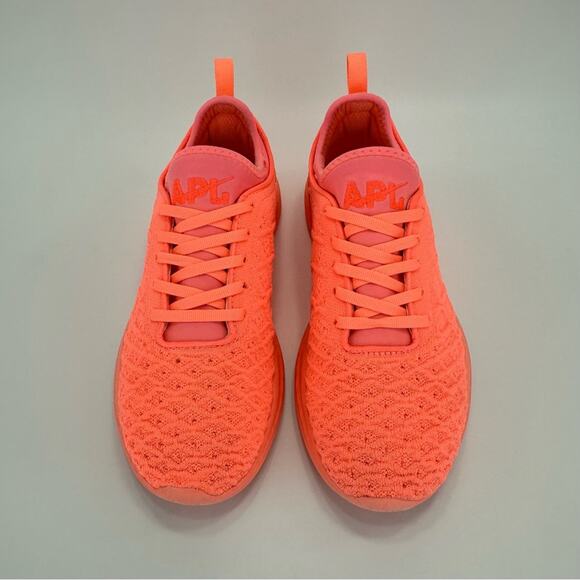 APL Techloom Phantom Women's Running Shoes Sz 8.5 Orange Slip-On Active Sneakers - Picture 5 of 15